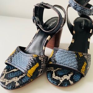 Coach Snakeskin (Multi) Sandal | Size: 7